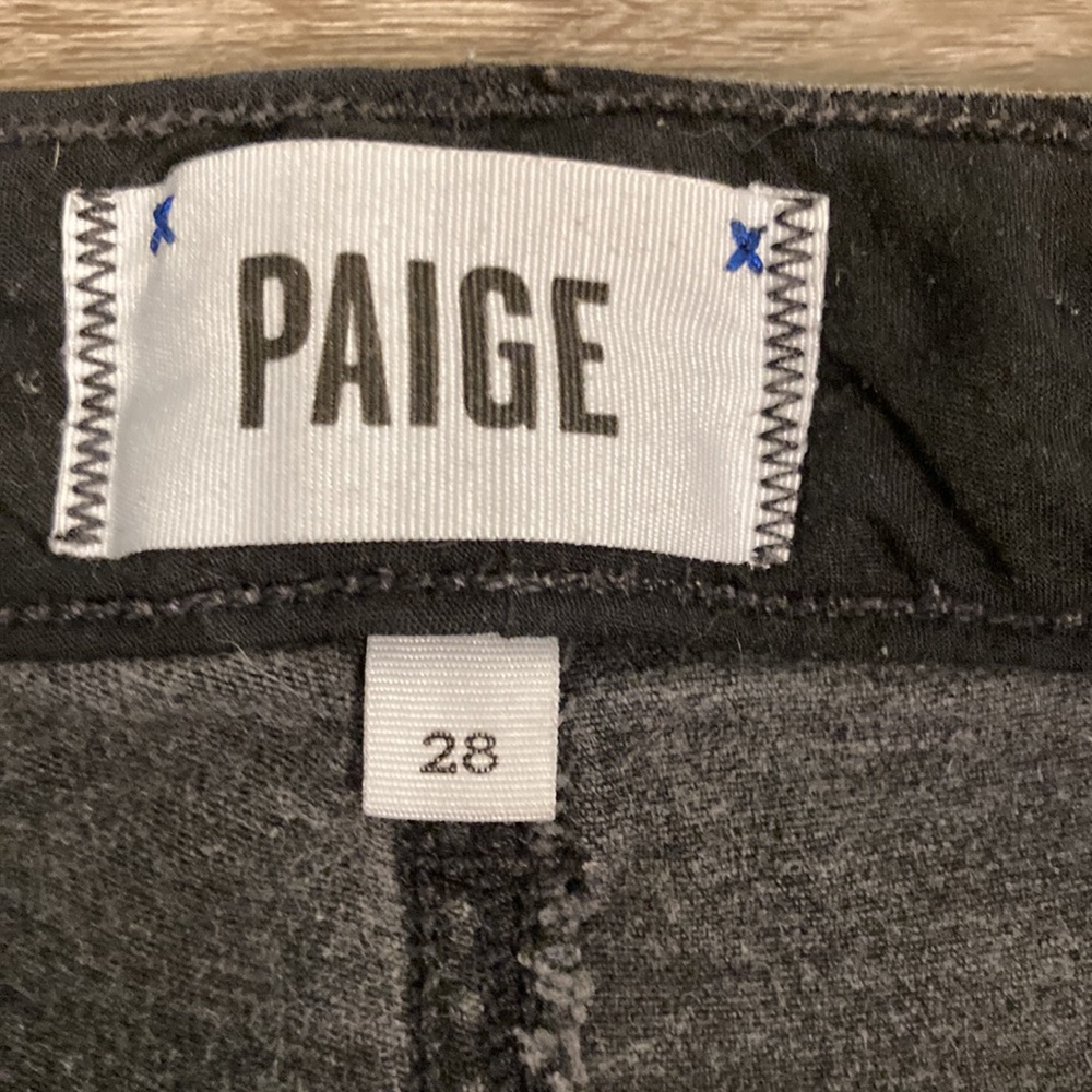 PAIGE Indio Zip Jeans Size 28 - Picture 4 of 6